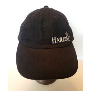 Harlem Liquor Baseball Style Hat Cap black adjustable strap embroidered logo